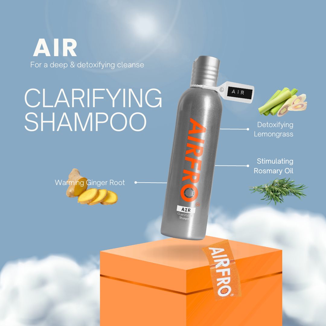 AIR - Lemongrass, Rosemary & Ginger Clarifying Shampoo for a Detoxifying Cleanse